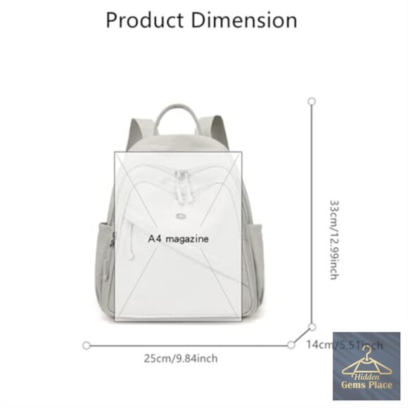 Mini Nylon Travel Backpack, Lightweight Daypack with Multiple Pockets main image 5